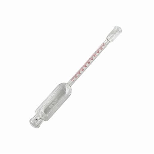 Funke Gerber แท่งแก้ววัดเปอร์เซ็นต์ไขมันในนมผงช่วง 0-1% 3160