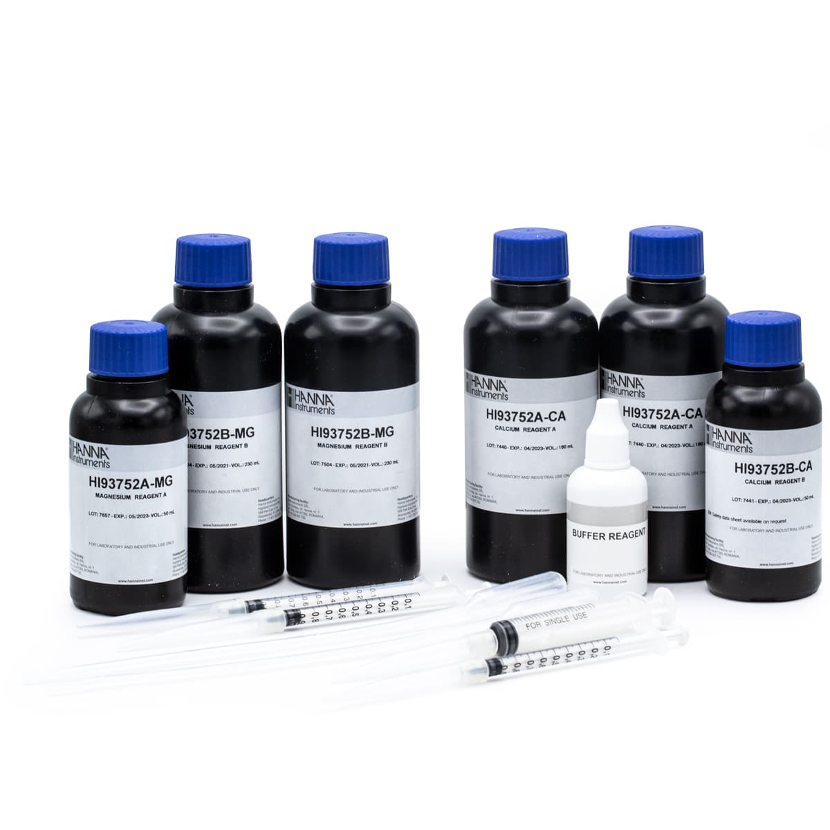 HI93752-01 Calcium and Magnesium HR, Oxalate (Ca) and Calmagite (Mg) (100 Tests)