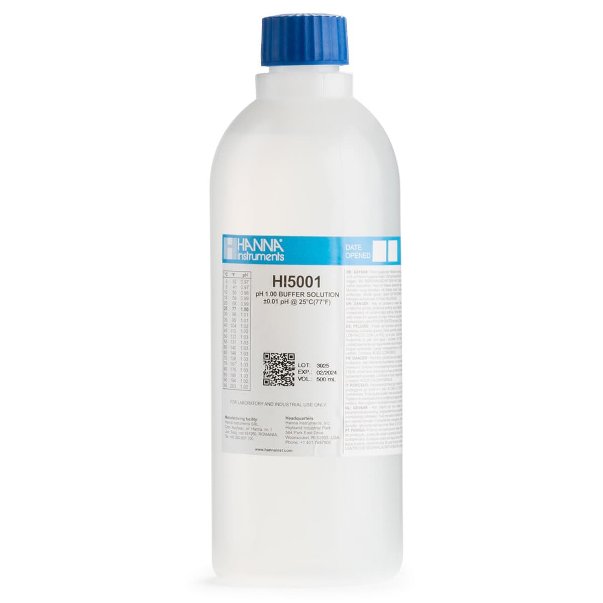 HI5001 – 1.00 pH@25°C – TQ – 500ml
