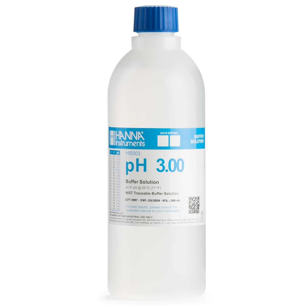 HI5003 – 3.00 pH@25°C – TQ – 500ml
