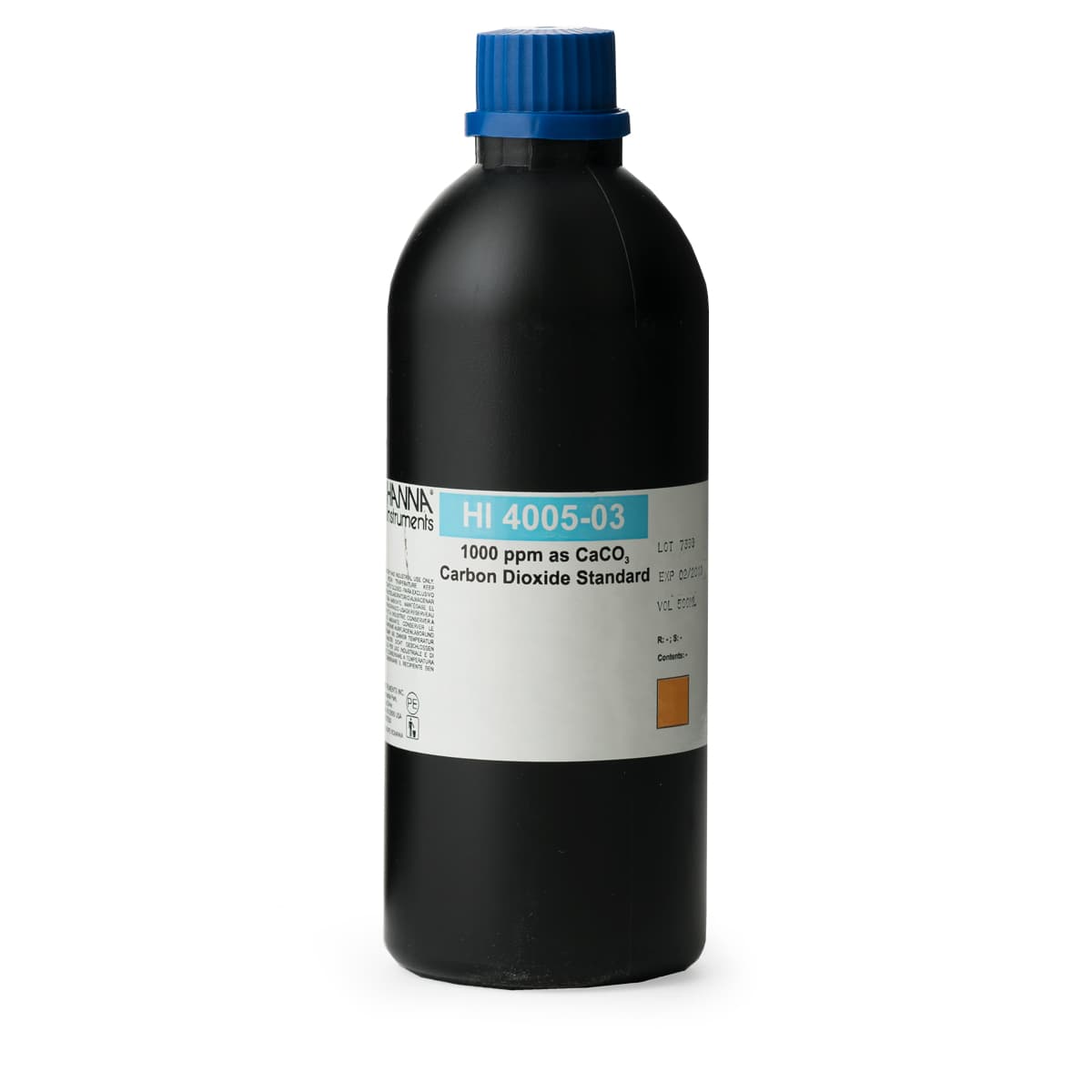 HI4005-03 ISE 1000 mg/L (ppm) Carbon Dioxide Std , 500 ml Bottle