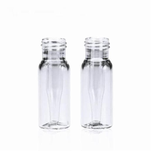 LABPRO QuickFit 9-425 Clear Screw Thread Vial Bottom With Integrated 2ml, 0.2mL Glass Micro-Insert, 12mm x 32mm, 5000pcs/ctn LPQV5110