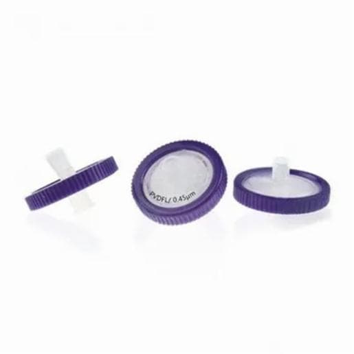 LABPRO QuickFit PVDF Hydrophilic Syringe Filter 13mm, 0.45µm with Outer Ring and Printing, 10000pcs/ctn LPDFL013045