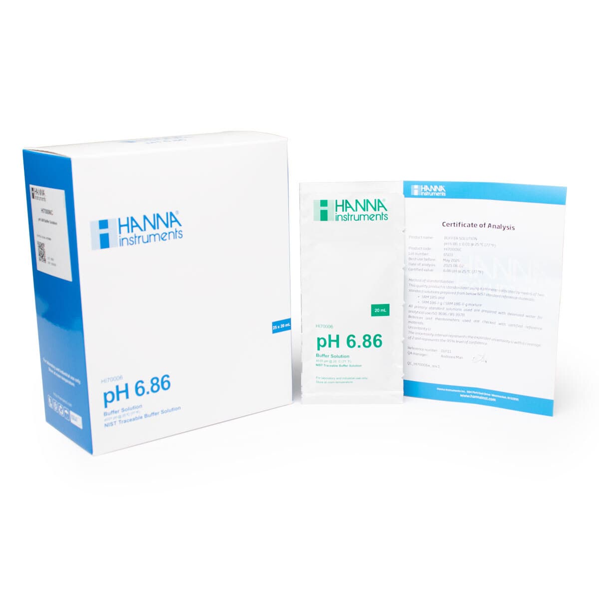 HI70006C – 6.86 pH@25°C – SQ Zert. – 25x20ml
