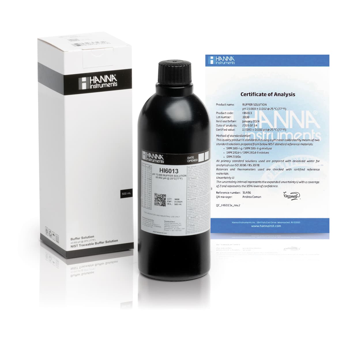 HI6013 – 13.000 pH@25°C – MQ – 500ml