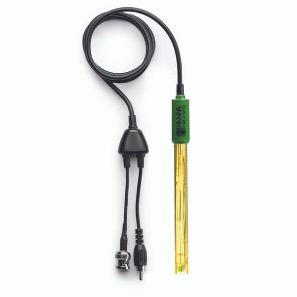 Gel Filled PEI Body pH Electrode with BNC + RCA Connector