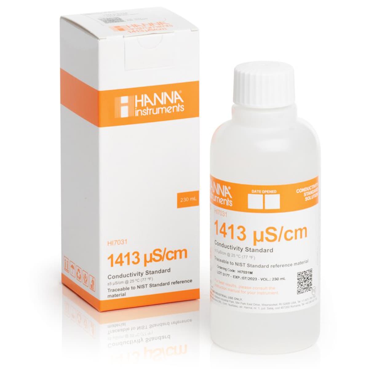 1413 µS/cm Conductivity Standard (230mL Bottle)