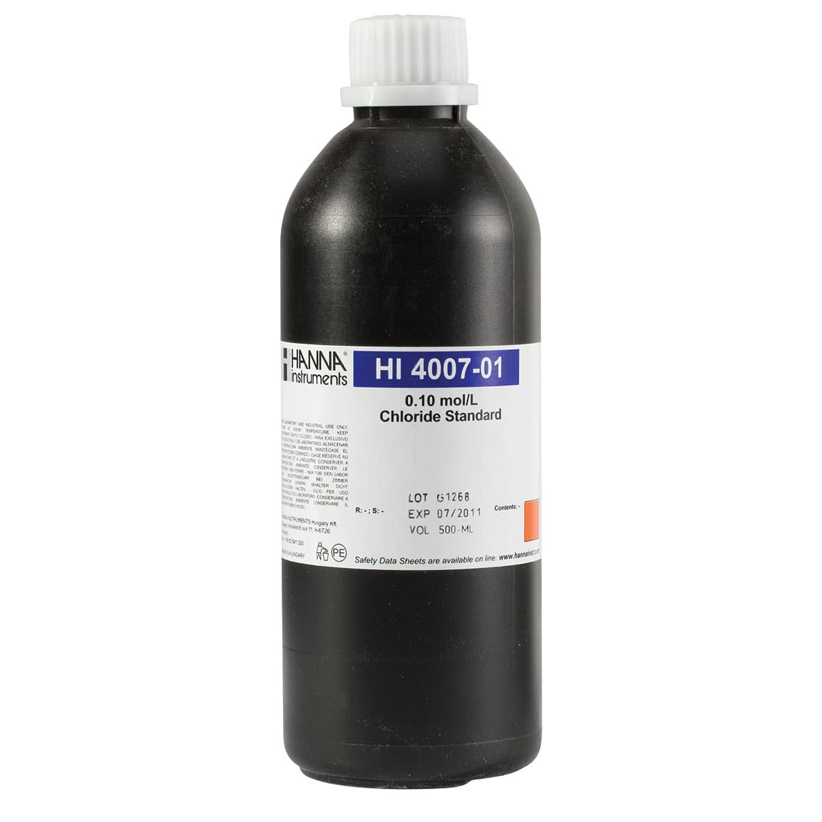HI4007-01 ISE 0.1M Chloride Std , 500 ml Bottle