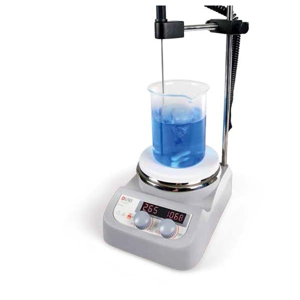 MS-H280-Pro Blue Spin LED Digital Hotplate Magnetic Stirrer, Ceramic coated, Euro plug