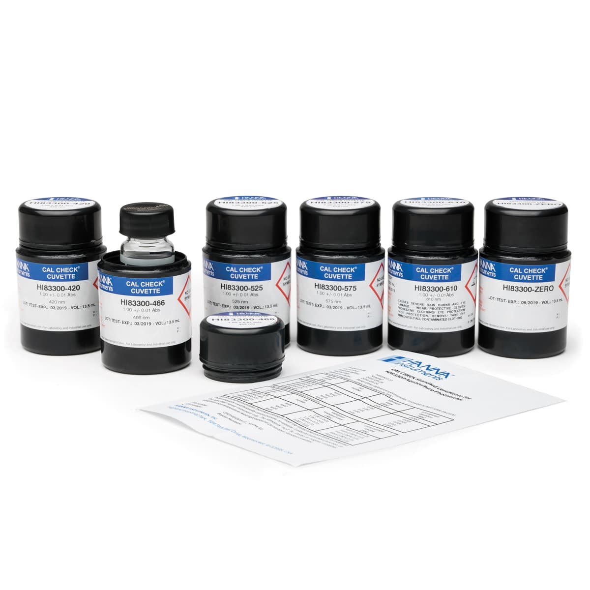 CAL Check Cuvette Kit for HI83303 Aquaculture Photometer