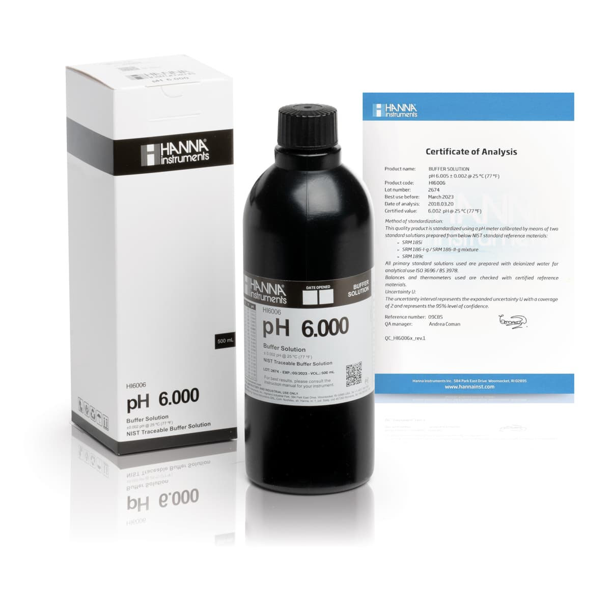 HI6006 – 6.000 pH@25°C – MQ – 500ml