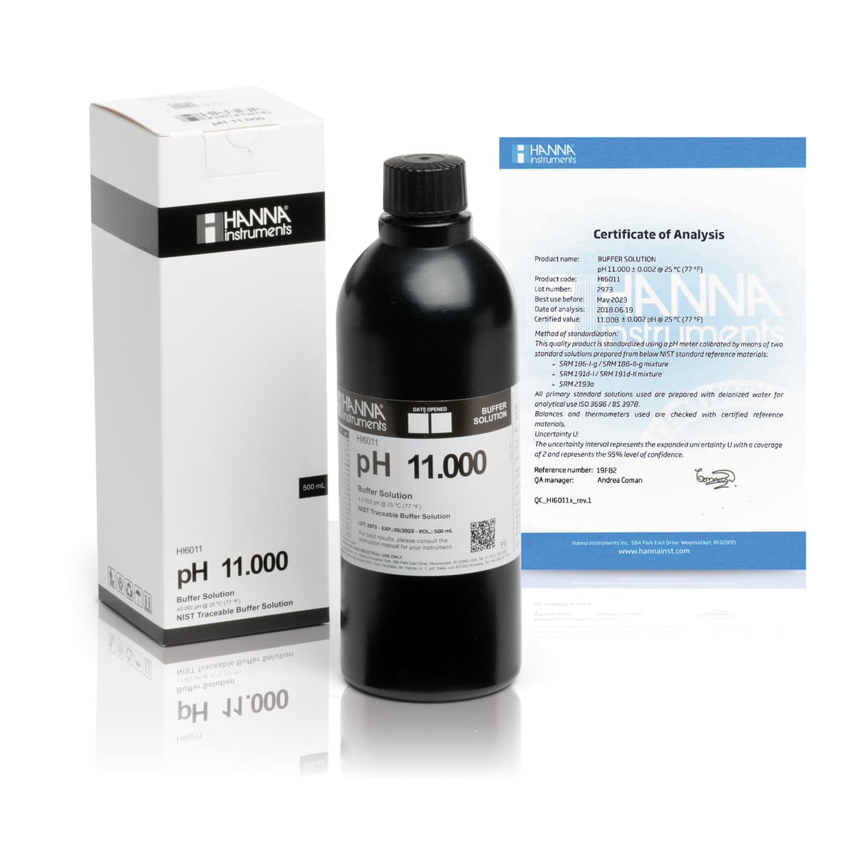 HI6011 – 11.000 pH@25°C – MQ – 500ml