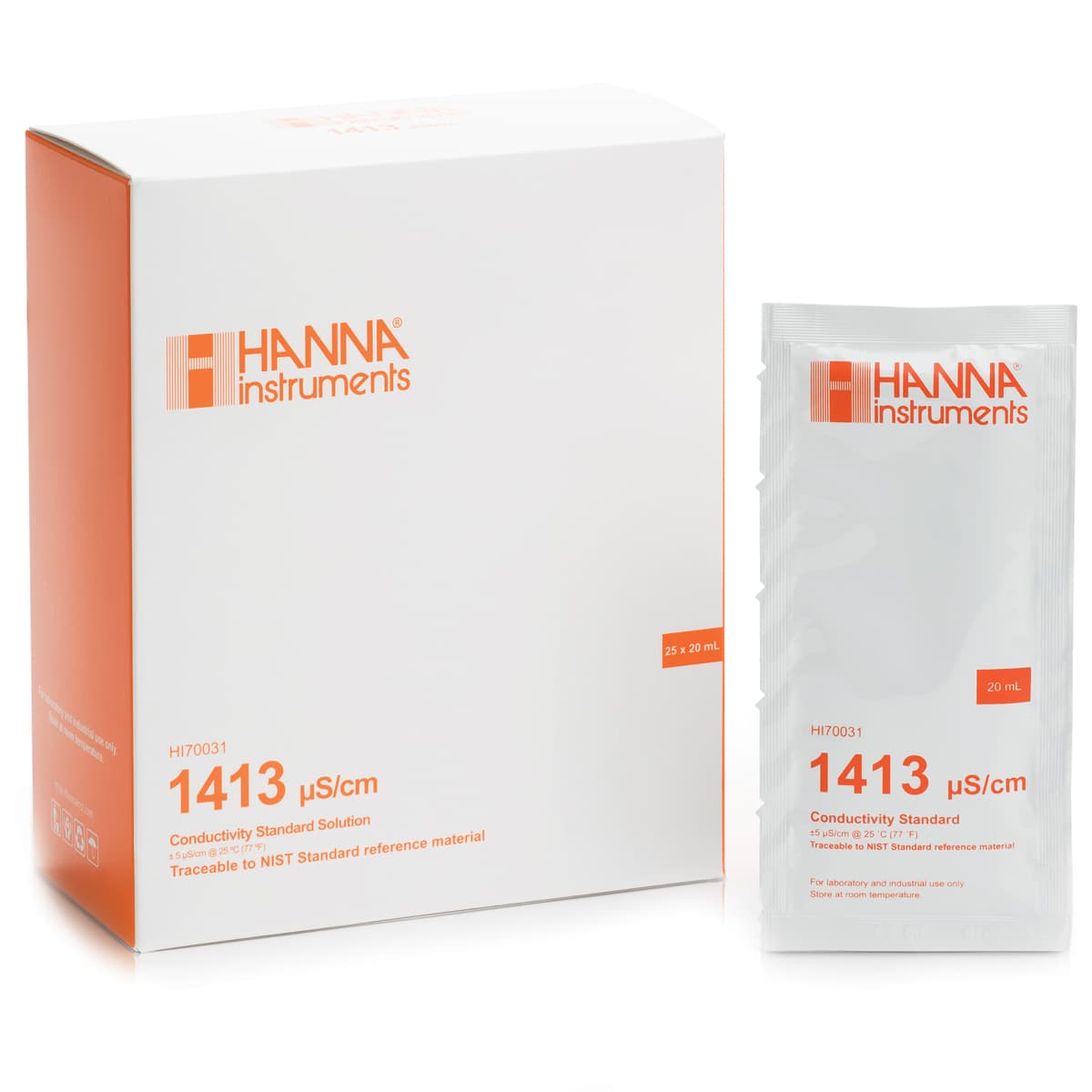 HI70031P – EC 1413 μS/cm@25°C – 25x20ml