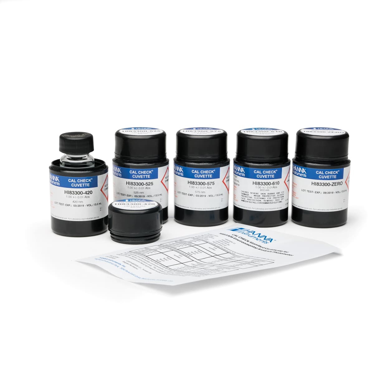 CAL Check Cuvette Kit for HI83306 Environmental Analysis Photometer