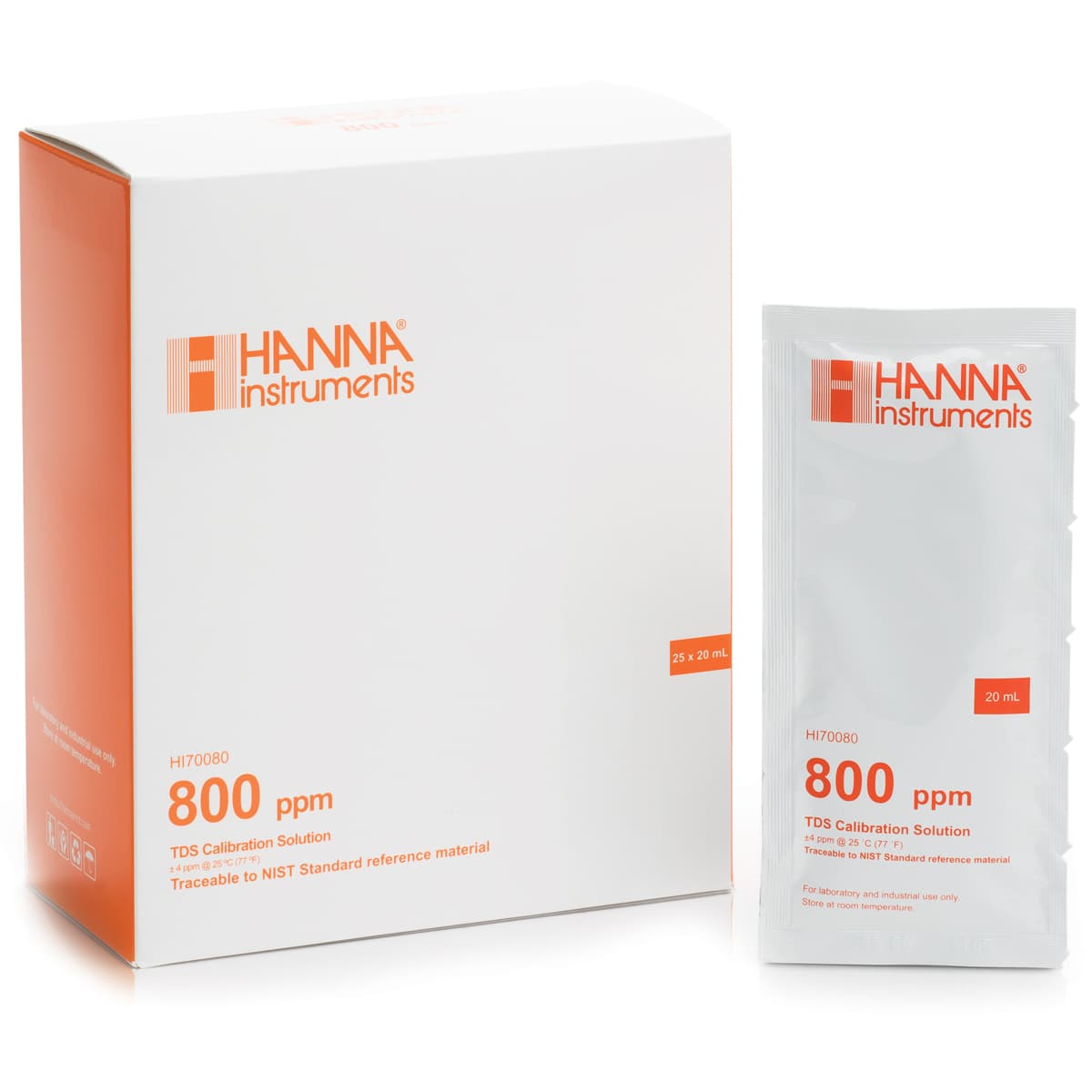 HI70080P – 800 mg/l (ppm) TDS@25°C – 25x20ml