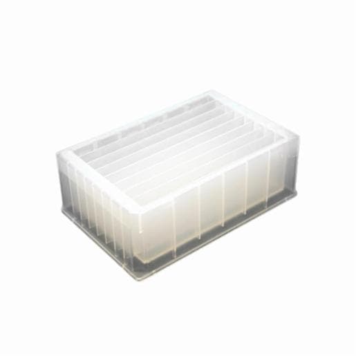 Porvair Sciences 256 ml Reservoir plate: 8 rows V bottom 391005