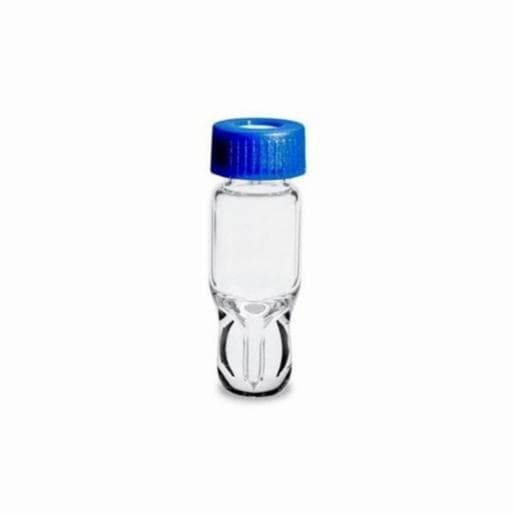 Waters LCGC Certified Clear Glass 12 x 32 mm Screw Neck Vial, Total Recovery, with Cap and PTFE/Silicone Septum, 1 mL Volume, 100/pk 186000384C