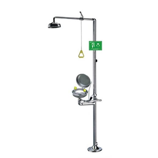 ฝักบัวล้างตัวและอ่างล้างตาฉุกเฉิน ชนิดเหล็กกล้าไร้สนิม (Safety Shower & Eye Wash Stainless Steel)