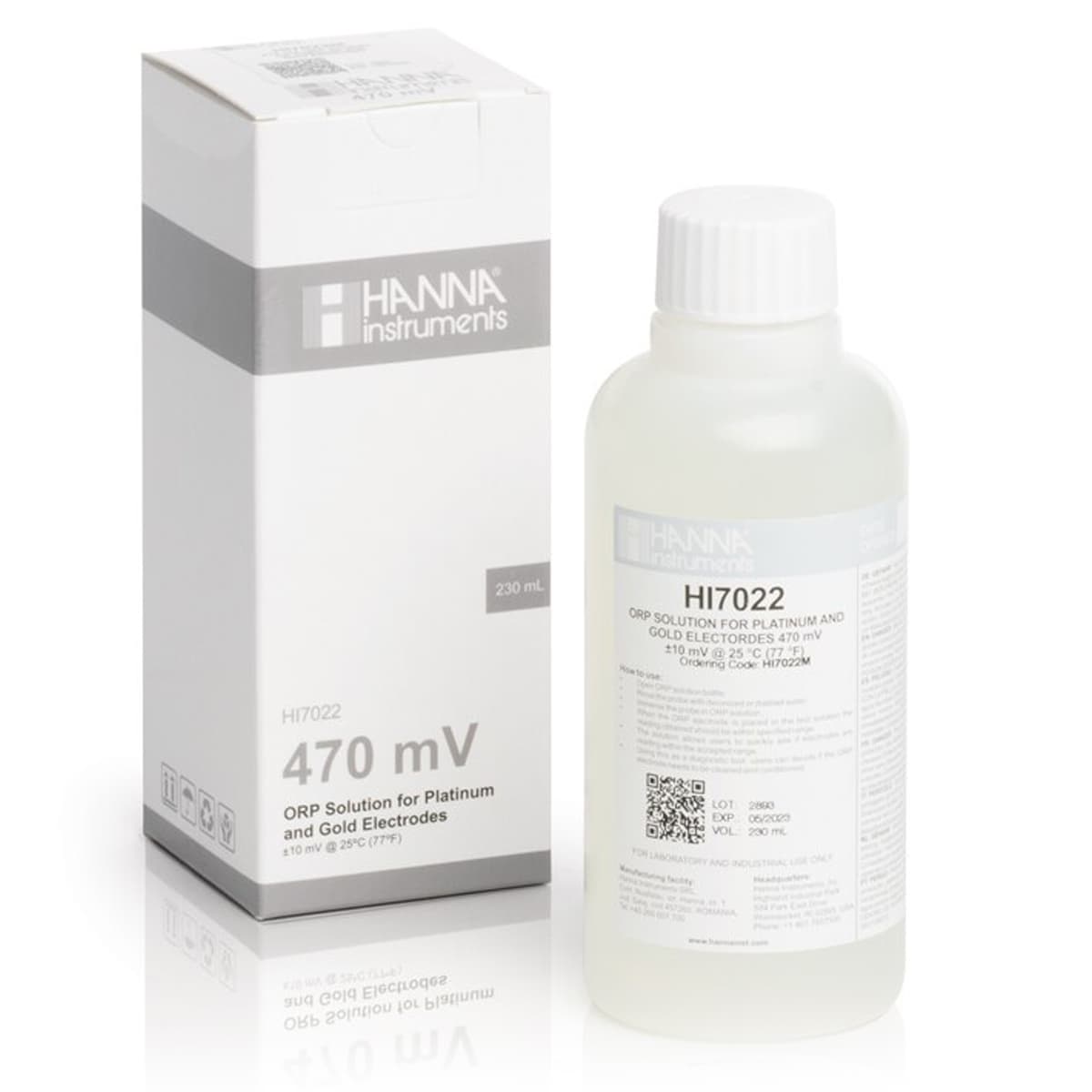 470 mV @ 25<sup>°</sup>C ORP Test Solution (230 mL)