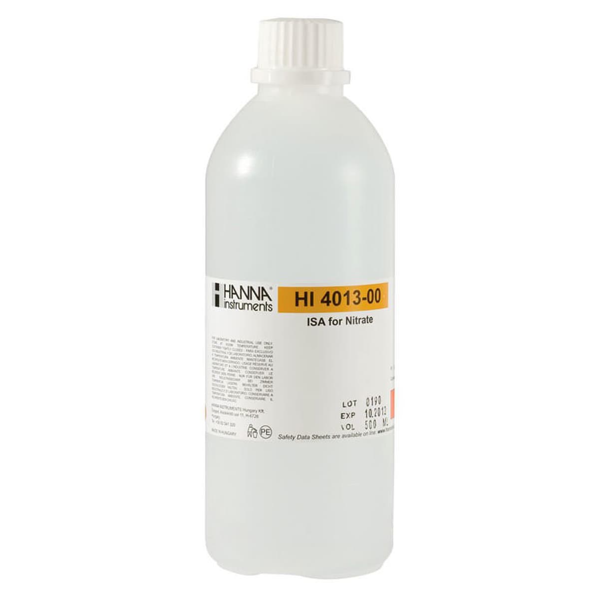 HI4013-00 ISA for Nitrate ISE, 500 ml Bottle