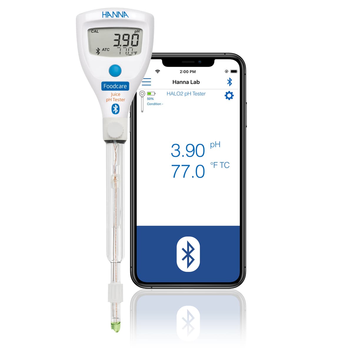 HALO2 Wireless Refillable pH Tester for Juice