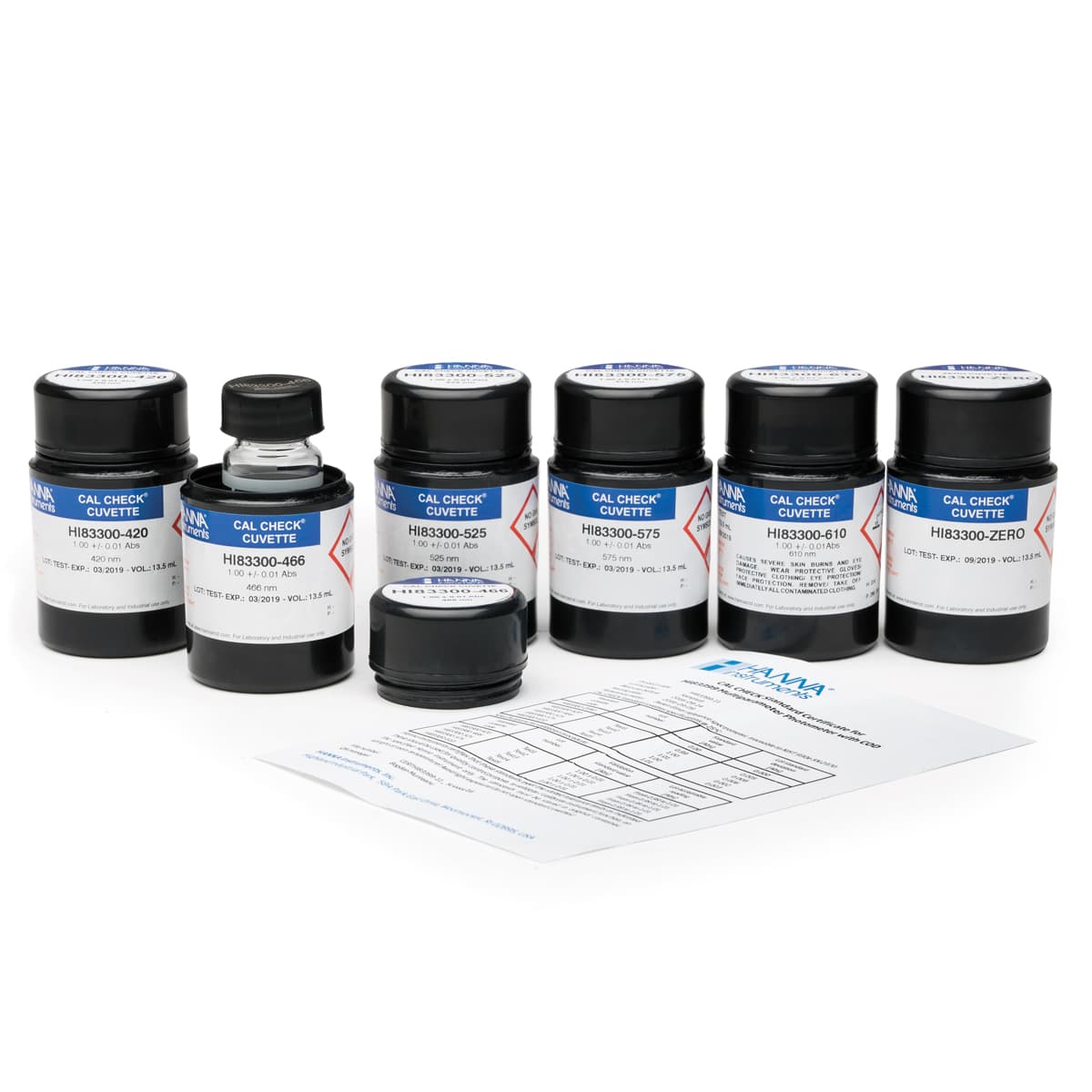 CAL Check Cuvette Kit for HI83399 Water & Wastewater Photometer