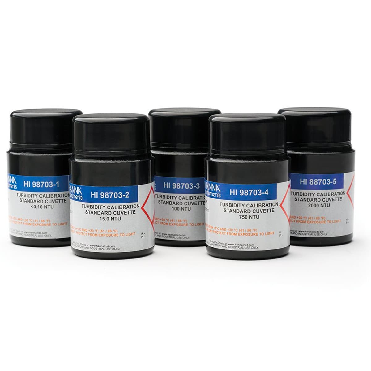 Turbidity Calibration Standards for validating Turbidity Meters that have a 0 to 4000 NTU range
