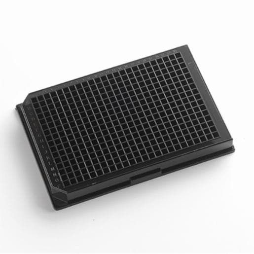 Porvair Sciences 384 Well 120 µl Polystyrene, Black F bottom assay plate 223003
