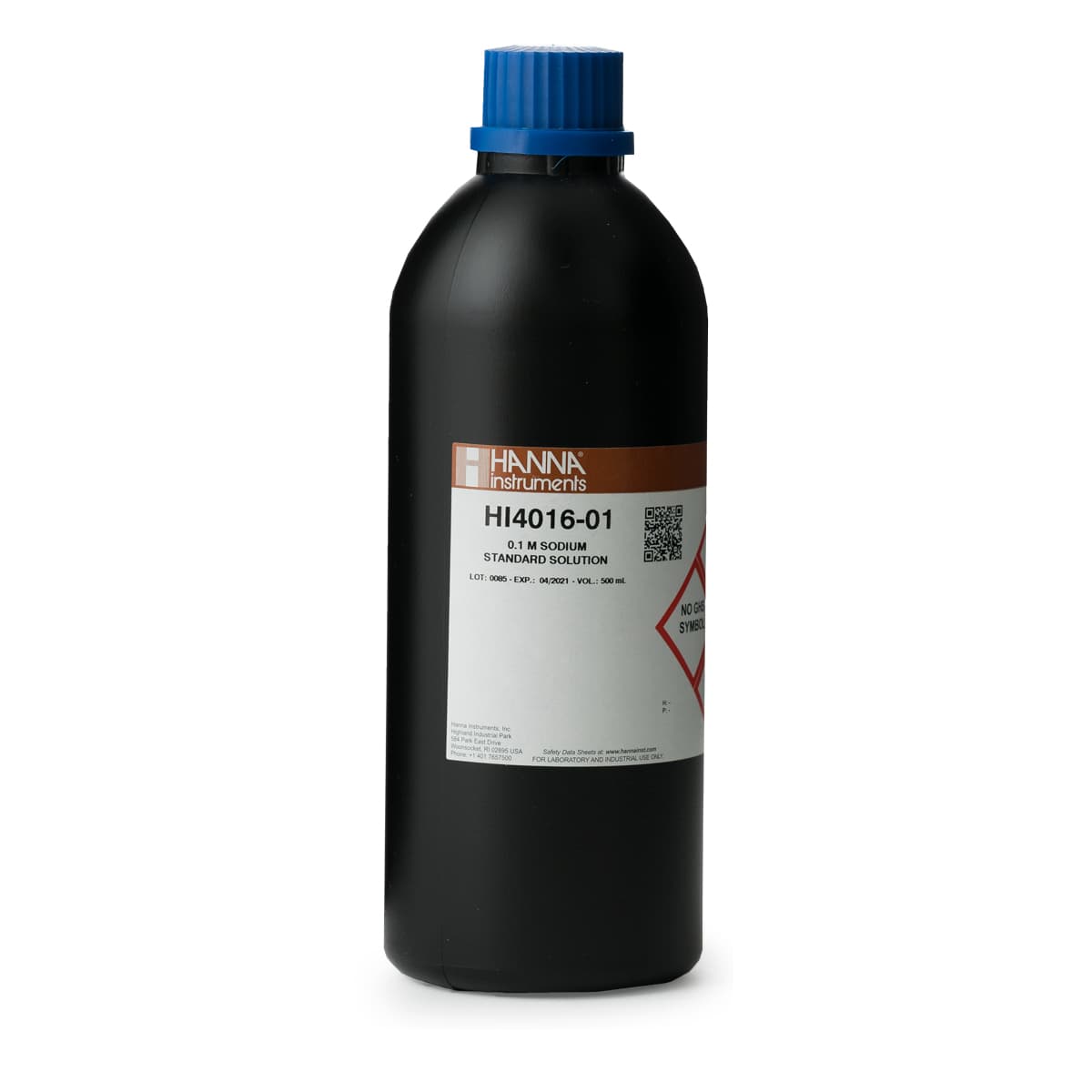 HI4016-01 ISE 0.1M Sodium Std , 500 ml Bottle