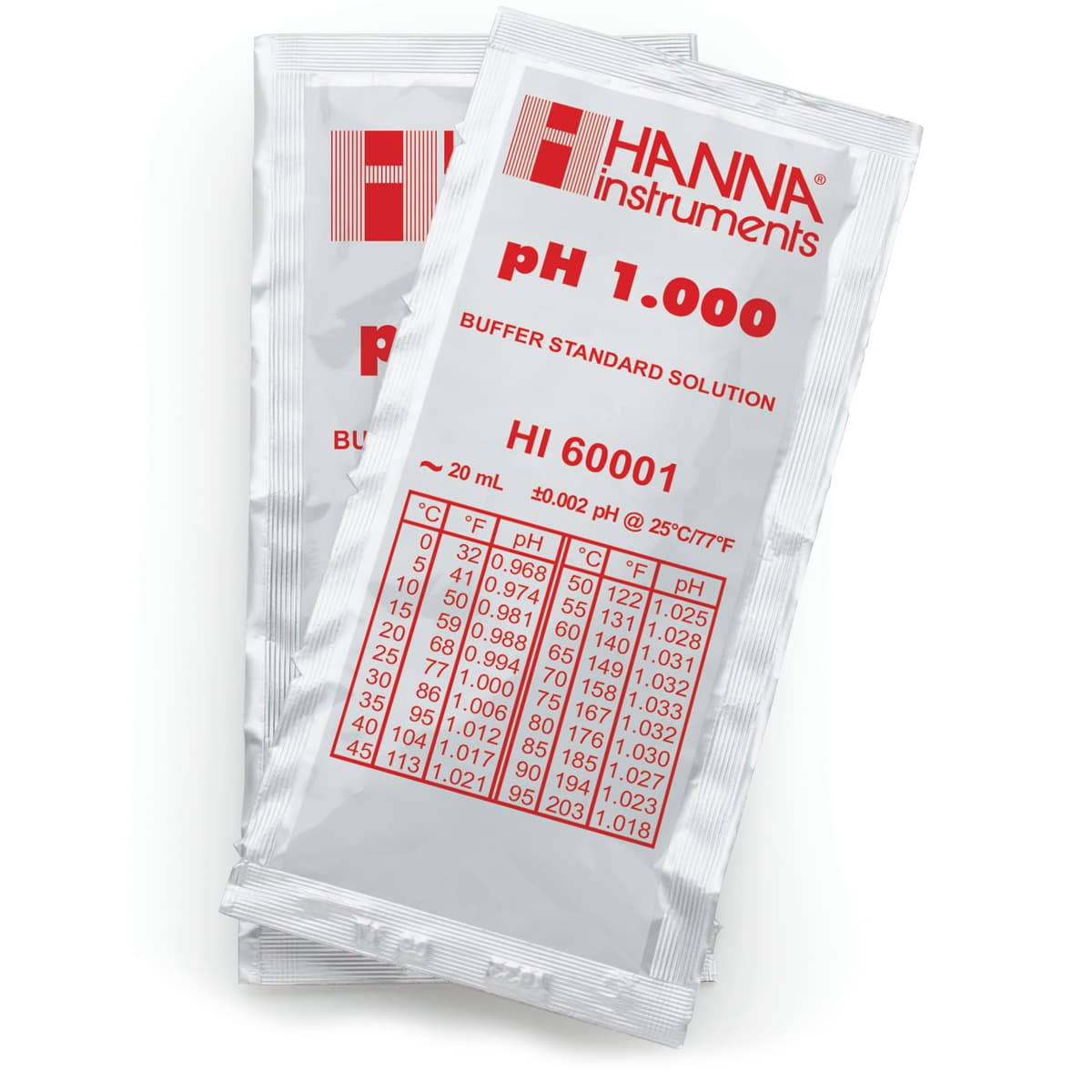 HI60001-02 – 1.000 pH@25°C – MQ – 25x20ml