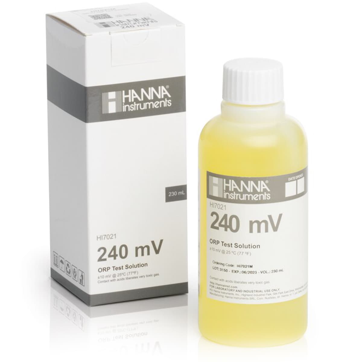 240 mV @ 25<sup>°</sup>C ORP Test Solution (230 mL)