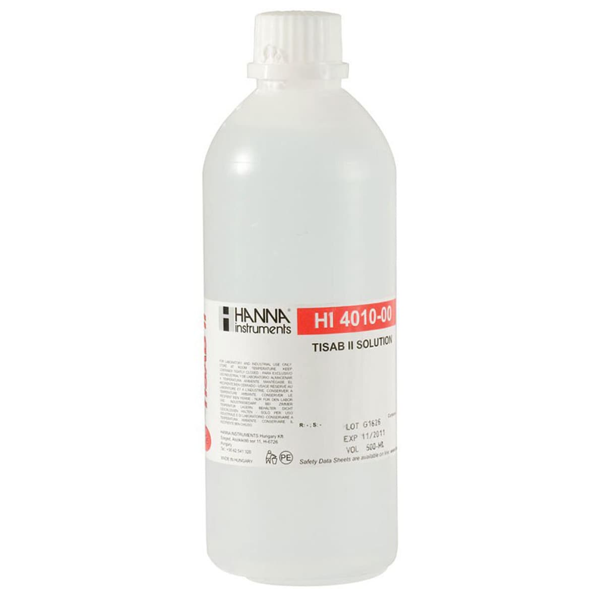 HI4010-00 TISAB II for Fluoride ISE, 500 ml Bottle