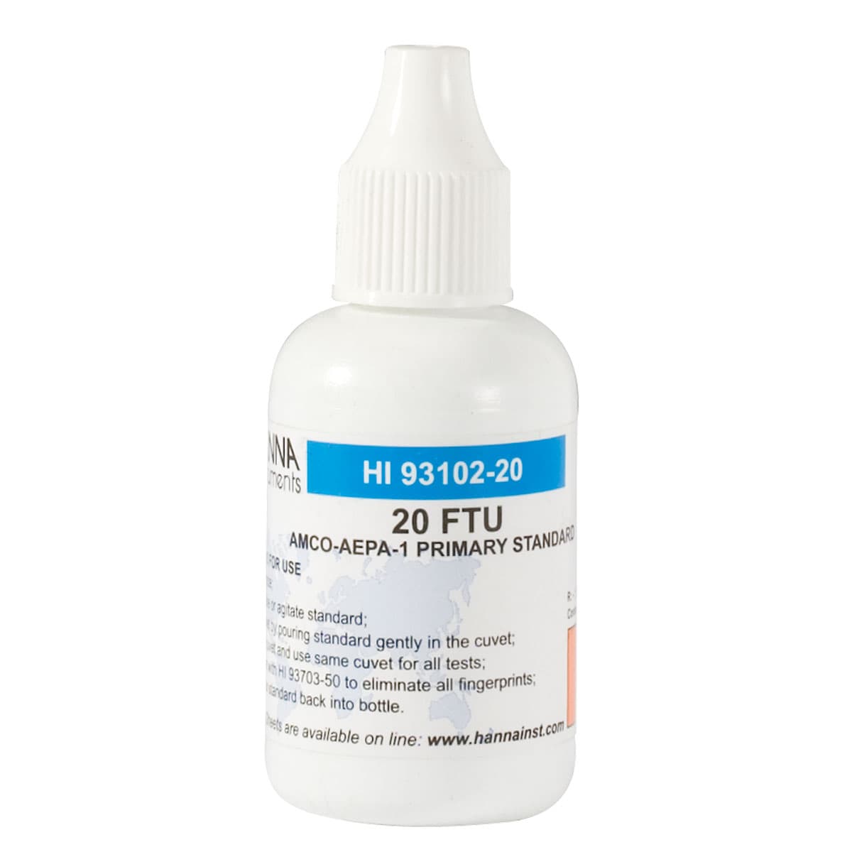 HI93102-20 AMCO-AEPA-1 Calibration Solution at 20 NTU, 30 ml