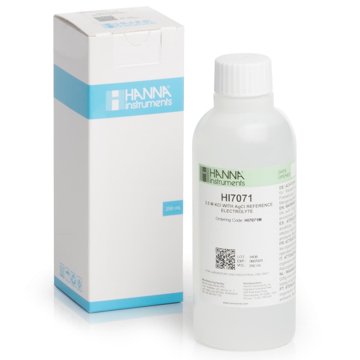 Electrolyte Fill Solution, 3.5M KCl + AgCl (230 mL)