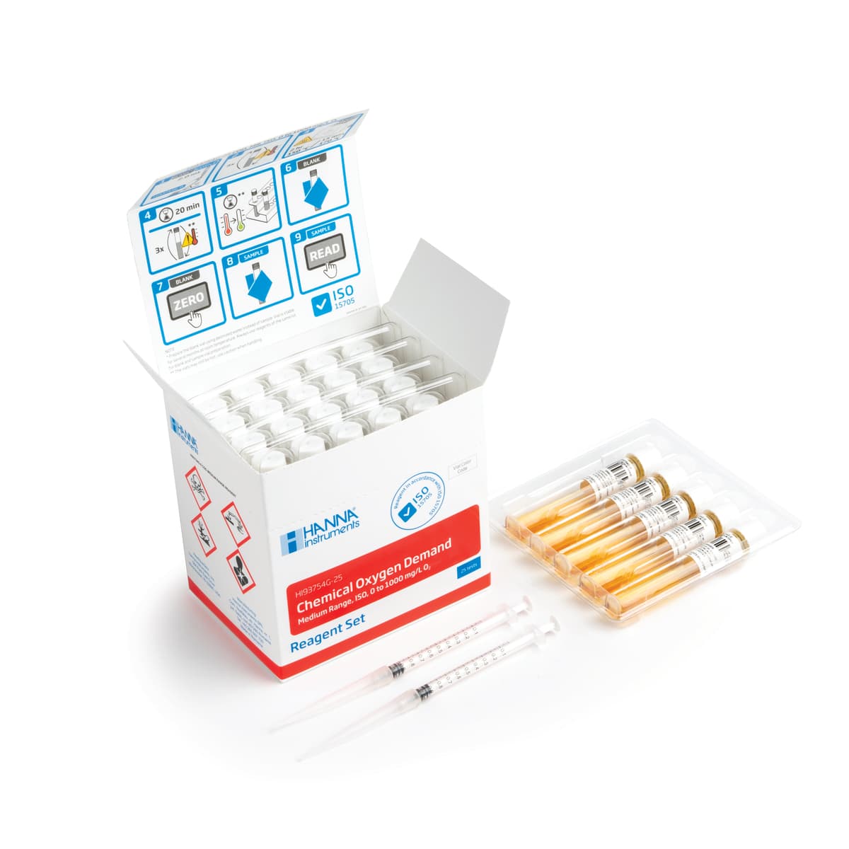COD Medium Range Reagent Vials, ISO Method (25 tests)
