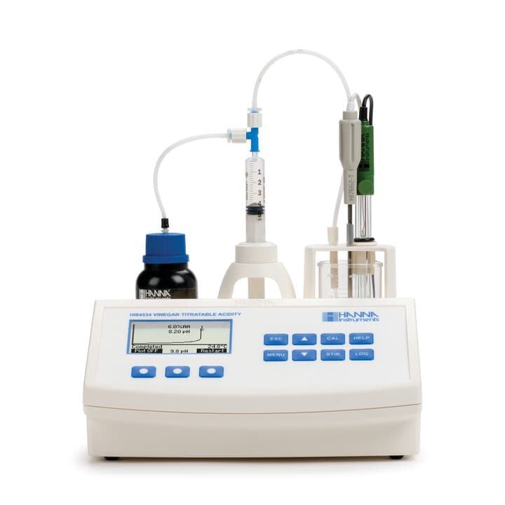 Titratable Acidity Mini Titrator & pH Meter for Vinegar