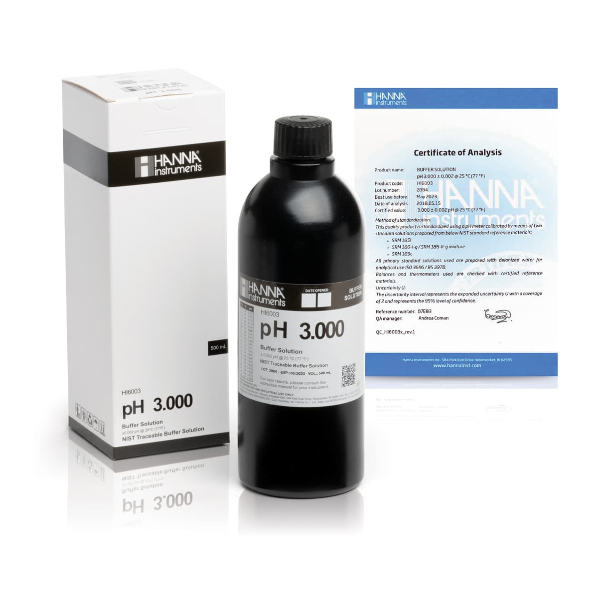 HI6003 – 3.000 pH@25°C – MQ – 500ml