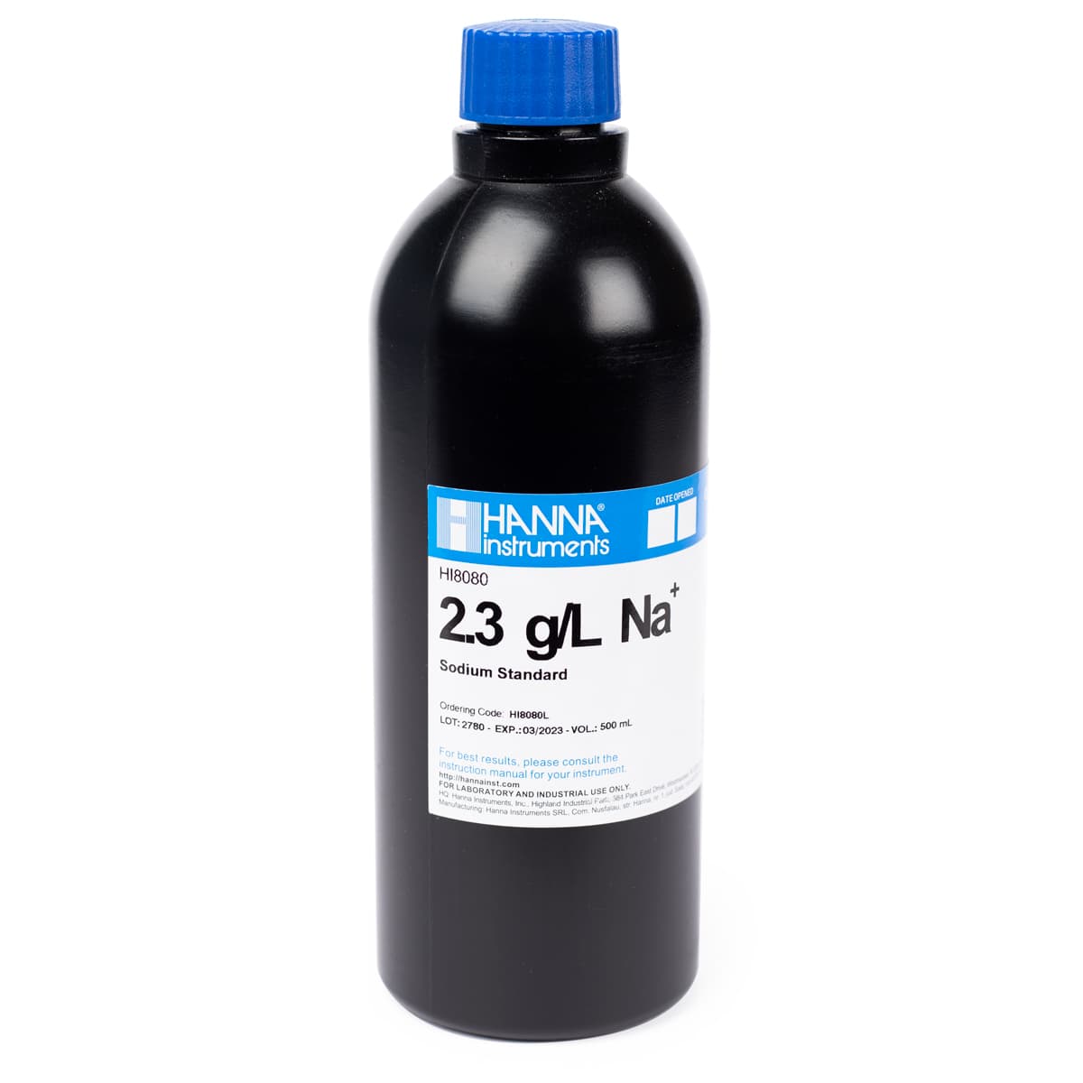 2.3 g/L Na<sup>+</sup> Standard Solution in FDA bottle (500 mL)